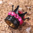 4pcs Universal Tyre Rim Stem Air Cover Car Rhinestone Crown Wheel Tire Valve