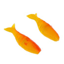 35Pcs Soft Worm Fishing Baits  Jig Head Hooks Simulation Lures Newly