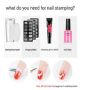 Pure Makeup Tool manicure plate Stamper Scraper Nail Art Jelly Silicone Nail