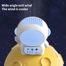 Mini Astronaut Fan USB Rechargeable Portable Bladeless Fan (Light Blue)