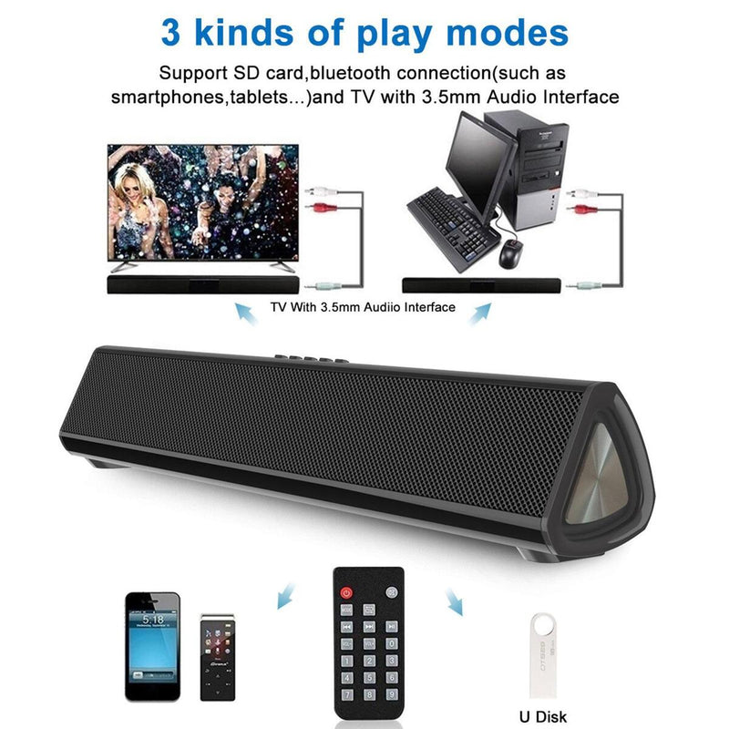 Wireless Bluetooth 5.0 TV Home Speaker Stereo Bass Subwoofer