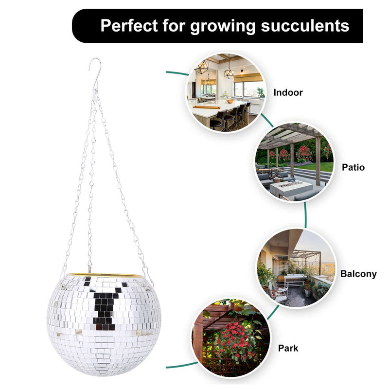 Decorative Plant Pots/Garden Plants with Hooks Chain for Gardening Enthusiast