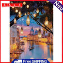 30x40cm Full Round Drill Craft DIY Town River Diamond Painting Poster Wall Decor