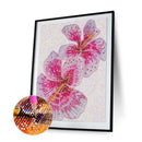 5D Special Shaped Crystal Pink flower DIY Full Drill Diamond Painting