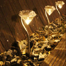 4x Solar Diamond Light LED Outdoor Garden Lawn Park Path Decor Lamp (Warm) Newly