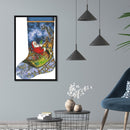 Christmas Socks Print Partial Embroidery Kits 11CT Stamped Needlework Home Decor