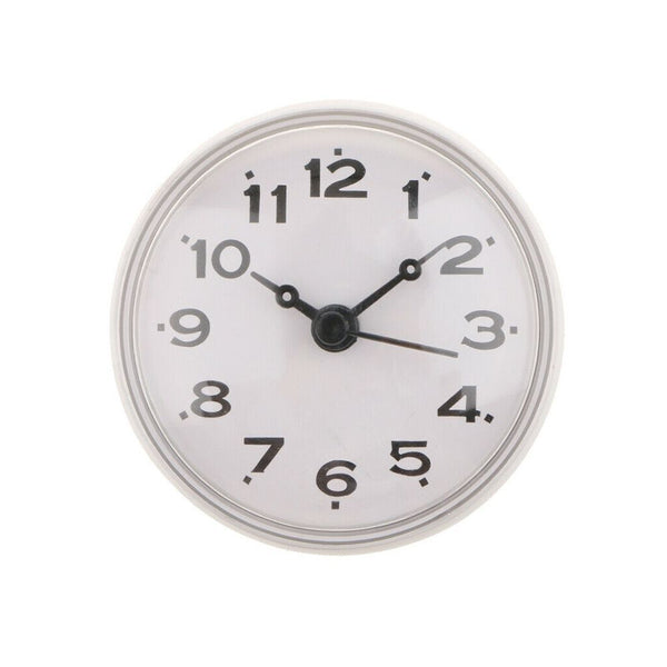 Electronic Mini Bathroom Anti-Fog Wall Clock Watch Suction Cup Sucker