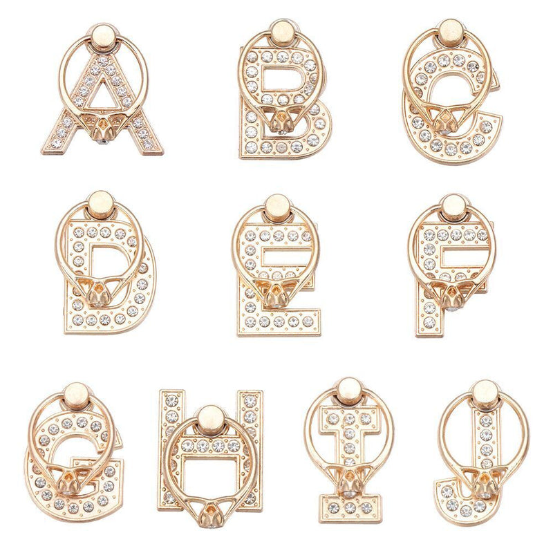 Support Socket Letter Phone Stand Car Bracket 360 Rotation Finger Ring Holder