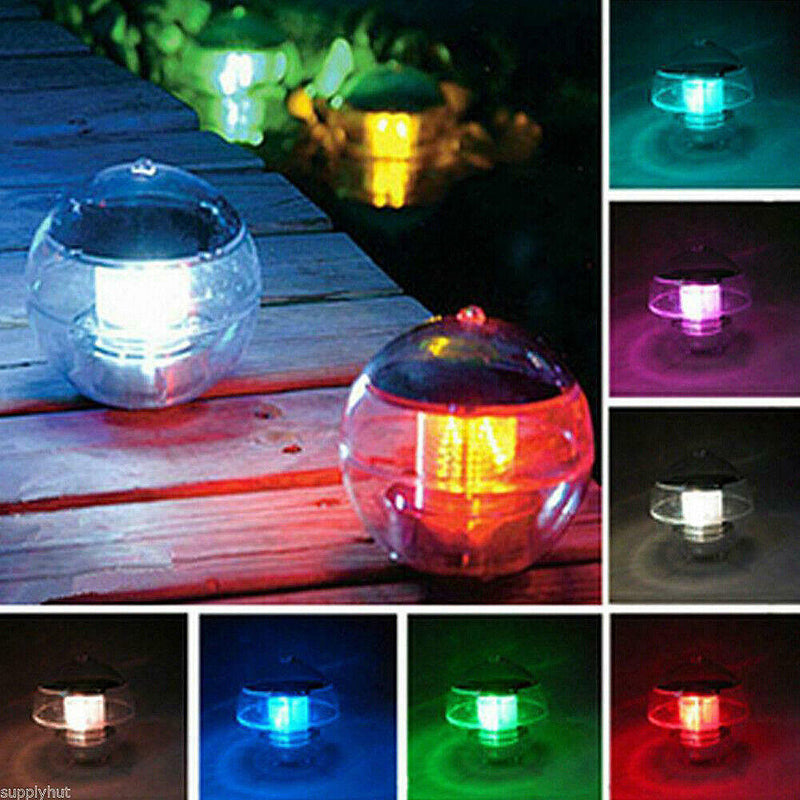 Colorful Solar Water Drift Lights Waterproof LED Lamp for Garden Pendant Supply