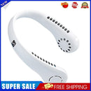 Bladeless Hanging Neck Fan Portable Mini Leafless Fans (White with Display)