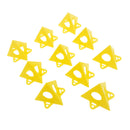 Woodworking Pyramid Stands Set Triangle Paint Pads Feet Yellow (10pcs)