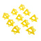 Woodworking Pyramid Stands Set Triangle Paint Pads Feet Yellow (10pcs)