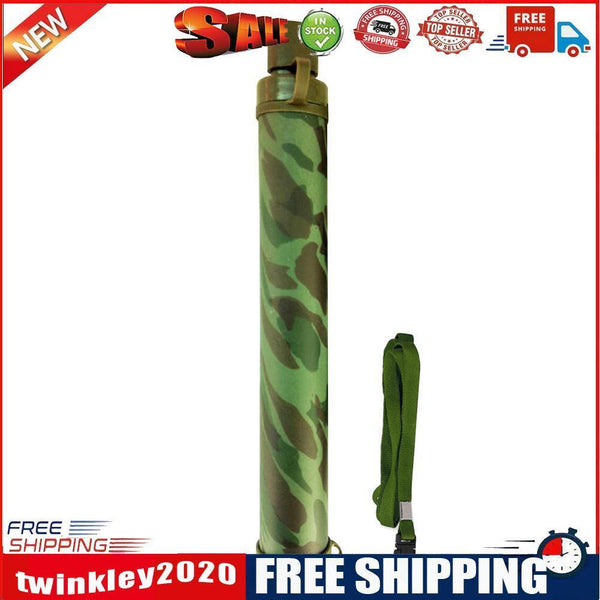 Camping Filter Water Purifier Outdoor Wild Life Emergency Tool (Camouflage)