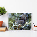 5D Rhinestone Pictures DIY Cute Squirrel Full Round Drill Diamond Painting Kit