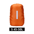 Waterproof Backpack Rain Cover Antislip Cross Buckle Strap (Orange M)