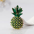 Elegant Pineapple Pins Brooch Rhinestone Badges Jacket Jewelry Ornaments Newly