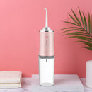 Oral Irrigator USB Rechargeable Water Flosser 300ML Teeth Cleaner (Pink) Newly