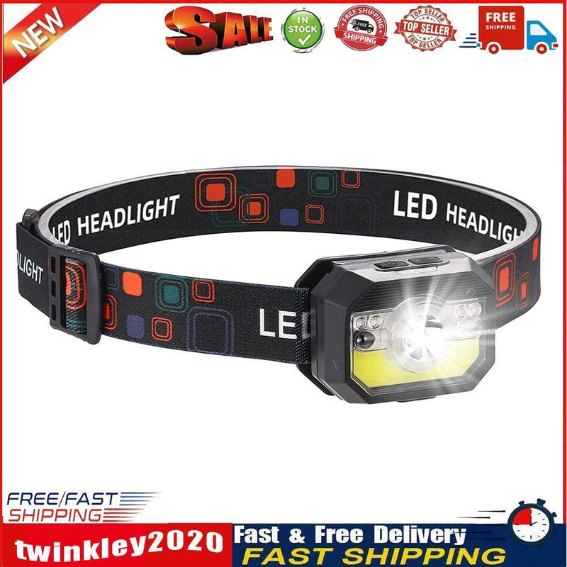 Strong LED Headlamp Sensor Headlight Flashlight for Running Hiking Camping Newly