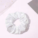 LED Light Up Scrunchies Women Hair Rope Night Club Ponytail Holder (White) Newly