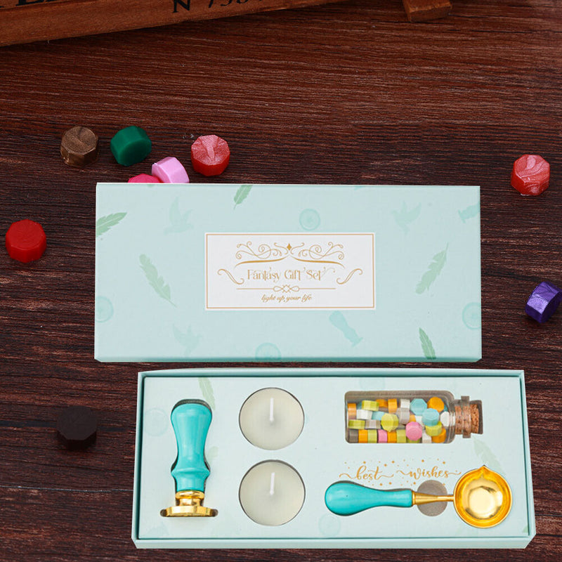 Retro Fire Paint Seal Gift Box Set for Valentines Envelope Wedding Invitation