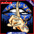 5D DIY Diamond Painting Kits Mute Gesture Full Round Drill Wall Decor Art Crafts
