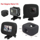 Black Sponge Foam Cover for Gopro Hero 5 6 Wind Noise Reduction Windproof Case