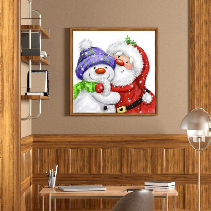 Diamond Painting 5D DIY Snowman Full Round Drill Rhinestone Picture Kit Newly