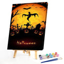 Halloween Pumpkin Ghost Oil Paint By Numbers Kit Art Decor 40x50cm (B1598)