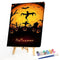 Halloween Pumpkin Ghost Oil Paint By Numbers Kit Art Decor 40x50cm (B1598)