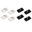 4pcs Stainless Steel Self-Adhesive Universal Pulley Caster Pulleys (Black)