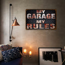 Weatherproof Retro Chic Letter Sign Iron Painting Wall Drawing Template (9)