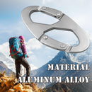 Outdoor Sports 8-Shaped Small Carabiner Keychain Climbing Buckle EDC Accessories