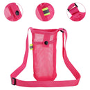 #A Water Bottle Carrier Bag with Adjustable Shoulder Strap Universal Bottle Slin