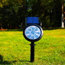 9 LED Waterproof Solar Spotlight Garden Lawn Ground Lighting Wall Lamp (B) Newly