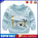 Boys Baby Cute O-Neck Sweatshirt Cute Animal Warm Casual Tops (Blue 18-24M)