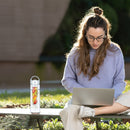 700ml Leakproof Water Bottle Plastic Soak Fruit Outdoor Drinkware (White) Newly