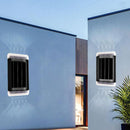 4pcs LED Solar Wall Lamp Outdoor Up Down Street Stairs Light (Warm Lamp)