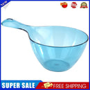 Plastic Water Ladle Anti-skid Handle Transparent Bailer Home Kitchen (Blue)