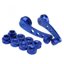 2pcs Aluminum Alloy Car Window Handle Winder Riser Replacement(Blue)