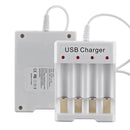 4 Slots Smart USB Battery Charger Nickel Hydrogen AA AAA Battery Station