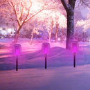 Solar Plug Lamp Solar Charging Flikering LED Light Decoration Garden (6pcs)