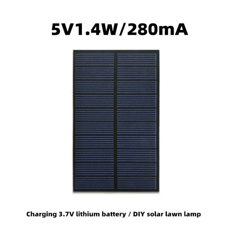 5V 1.4W 280mA Polysilicon DIY 3.7V Battery Power Charge Module Solar Panel