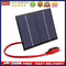 1.5W 12V Solar Cell Polysilicon Flexible DIY Solar Panel Power Bank w/Clip