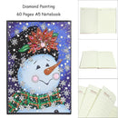 DIY Christmas Snowman Special Shaped Diamond Painting 60 Page A5 Notebook Crafts