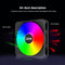 FC120S LED Gorgeous PC Case Fan Large 4 Pin Power Supply CPU Cooling Radiator