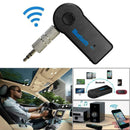 Wireless Bluetooth Receiver 3.5mm-AUX Audio Stereo Black Music Car Adapter P5L6
