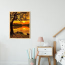 5D Diamond Painting Sunset Lake Full Square Rhinestone DIY Home Decoration Gift
