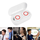 Y50 TWS Earbuds Bluetooth-Compatible Wireless Sport Headphones (White Red)