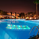 Illuminated Multi-Color Inflatable Floating Row Water Hammock LED Flashing Ri