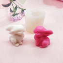 Easter Rabbit Silicone Mold DIY Aromatherapy Candle Animal Ornament Home Deco